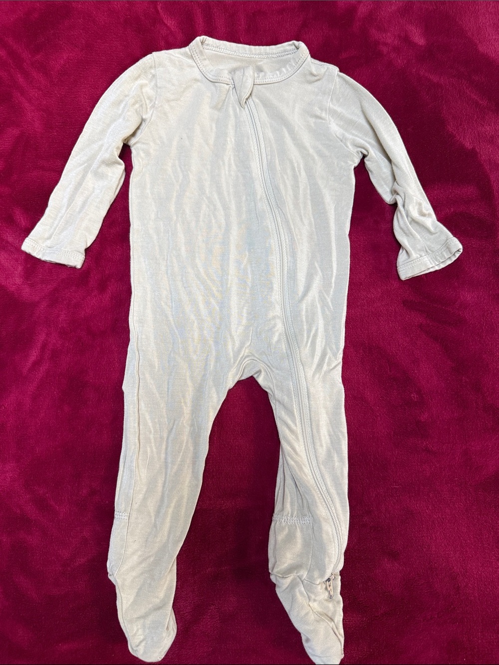 Kyte BABY Cream Footed One-Piece Sleeper
